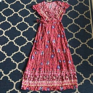 Floral Pink Maxi Dress